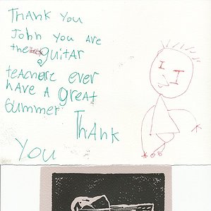 A Thank You Card to John from Simon