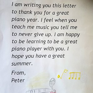 Thank You Nina from Peter!