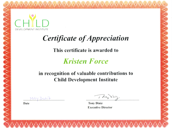 recognition for hard work