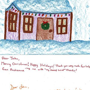 A Christmas Card from Andreana to John 4