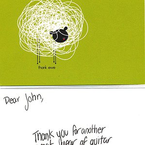 A Thank You Card from Caitlin to John