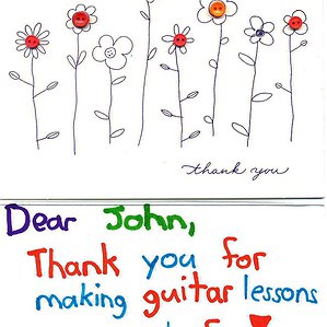 A Thank You Card from Isabella to John 2