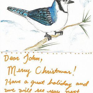 A Christmas Card from Andreana to John